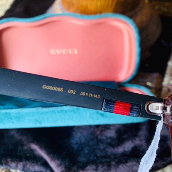 Authentic GUCCI 59mmPilot Acetate logo sunglasses - Picture 10 of 14